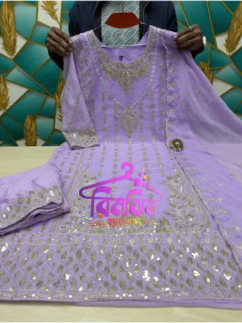 প্রিমিয়াম জর্জেট 4 পিস ড্রেস